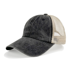 Gorra Trucker Unisex de Lona Lisa con Malla, Estilo Vintage, Lavado Ácido, para Exteriores 2026 - Product Image 2