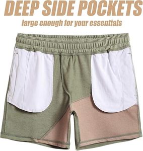 Shorts de sport d'été pour hommes, grande taille, avec logo personnalisé, en coton, pour la course à pied et la gym - Product Image 4