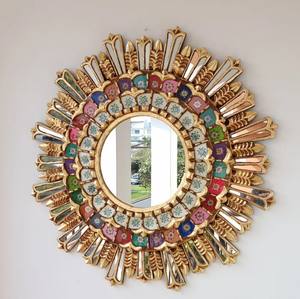 Miroirs péruviens « Royalty 78 cm Arc-en-ciel » - Décoration intérieure - Miroir mural - Décoration de la maison - Miroirs - Product Image 2