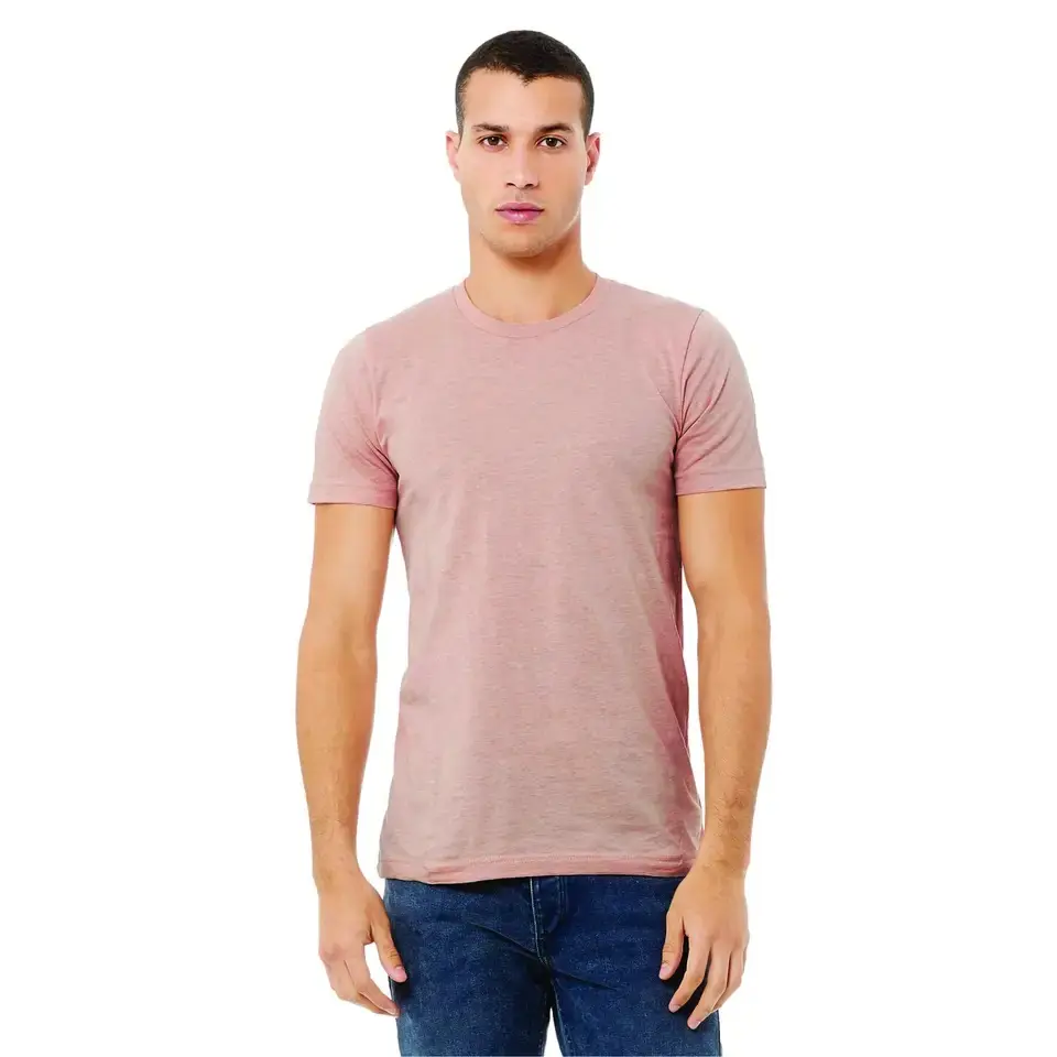 32 Single 4.2 oz Heather Soft light color Unisex CVC t-shirt manica corta 52% Airlume pettinato e Ring Spun Cotton 48% Poly