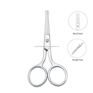 Tijeras de Peluquería Multiusos de Acero Inoxidable con Punta Redonda y Hojas Rectas de Marca, con Logotipo - Product Image 3