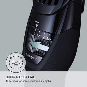 Tondeuse à barbe professionnelle de précision, humide/sèche, avec lame en acier inoxydable, IPX7, USB/filaire, pour barbiers et usage domestique - Product Image 6