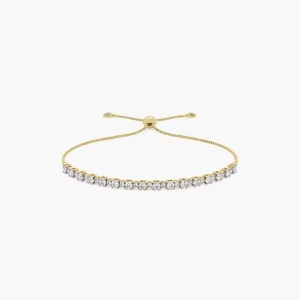Pulsera de tenis de diamante de corte redondo de moissanita de lujo elegante superventas para mujer - Product Image 1