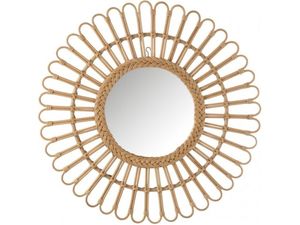 Espejo de pared de ratán ecológico Handwicker para sala de estar, dormitorio, baño, artículos de decoración para el hogar, venta al por mayor de India - Product Image 2