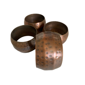 ห่วงทองแดงสำหรับใส่ผ้าเช็ดปากลายกุหลาบโลหะสีทองสำหรับวางบนโต๊ะ - Product Image 2