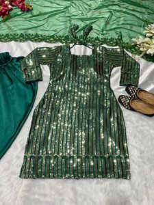 ชุดสูทผู้หญิงซาลวาร์สำหรับงานแต่งงานชุดเดรสลำลองสไตล์อินเดียออกแบบได้ตามต้องการ - Product Image 3