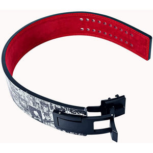 Ceinture de levier d'entraînement de dynamophilie Squat Logo personnalisé de haute qualité 10MM ceinture d'haltérophilie en cuir de gymnastique sublimée utilisateurs de gymnastique unisexe - Product Image 6