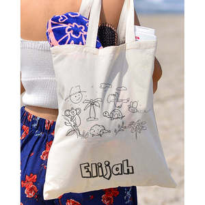 Sac fourre-tout noir à motif tropical pour enfants, idéal pour le coloriage et la peinture (niveau avancé) – Sacs à bandoulière et sacs messager pour étudiants - Product Image 6