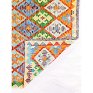 Alfombra Kilim de Maimana, Afganistán, 183 x 132 cm, Alfombras y Juegos de Alfombras - Product Image 3