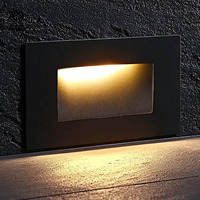 Étape Escaliers Lumière Sol Escalier Etl Led Mini Lampe Lumières ETL 3W Intérieur Escalier Capteur Carré Encastré Mur Escaliers Intérieur Pour