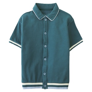 Camisas de Manga Corta Estilo Inglés 100% Algodón Personalizadas para Mujer, Transpirables, Ecológicas, con Logotipo en Relieve en la Parte Delantera, Tejidas - Product Image 1