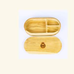 Boîte à lunch en bois de qualité supérieure-Écologique Élégant et idéal pour les repas quotidiens Déjeuner de bureau ou pique-nique de week-end - Product Image 1