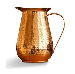 Luxury <b>Vintage</b> Design Hand-made Pure Copper Water Jug Dishwasher Microwave <b>Safe</b> Kitchen Tabletop Decor for Home Hotel - Product Image 6