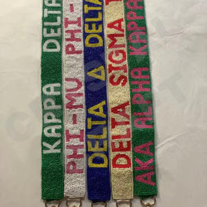 กระเป๋าเงินประดับลูกปัดคริสตัลสไตล์อินเดียแบบสายคล้องสีและโลโก้ตามสั่งสำหรับใช้ในชีวิตประจำวัน - Product Image 1