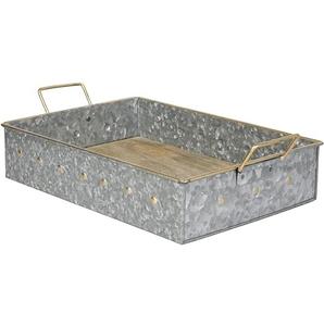 ถาดเสิร์ฟโลหะชุบสังกะสีสไตล์วินเทจสนิมสำหรับบ้านร้านอาหารงานแต่งงานบาร์งานปาร์ตี้ - Product Image 6