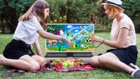 Smart TV portable d'extérieur Écran tactile 27 pouces Android Mobile Tv Smart Interactive Displays Valise Tablet
