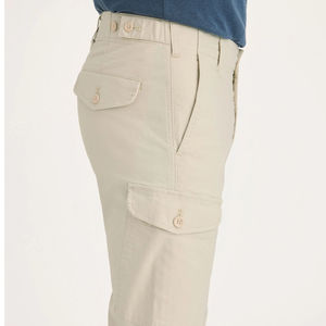 Pantalones cargo de lona ligeros para hombre personalizados OEM diseño de patrón recto informal multibolsillo con cintura media - Product Image 6