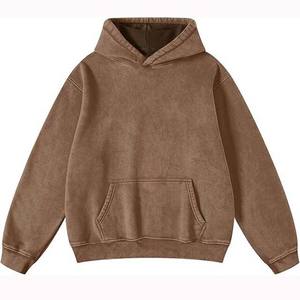 เสื้อฮู้ดและสเวตเตอร์ของผู้ชายผ้า100% โอเวอร์ไซส์ผ้าคอตตอนซักแบบกรดแห้งเร็วดีไซน์ตามสั่งแบบ2025 - Product Image 4