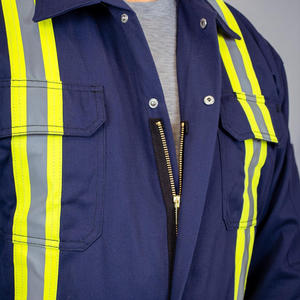 Combinaison de vêtements de travail pour hommes OEM avec logo personnalisé imprimé broderie uniforme de sécurité durable fabricant de vêtements approvisionnement d'usine - Product Image 4