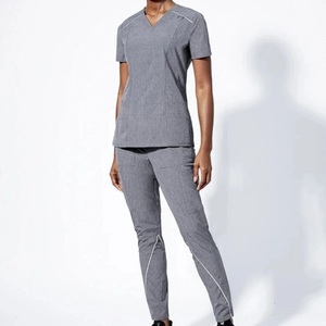 Latest Design Women's Stylish Medical <b>Scrubs</b> Nursing Uniform Women Medical Nursing <b>Scrubs</b> Uniforms Sets Joggers Trouser - Product Image 5