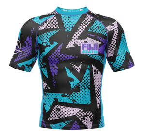 Shorts Negros de Ajuste Perfecto 2026 y Rashguards con Paneles Azules para Bjj Nogi Jiu Jitsu - Product Image 2