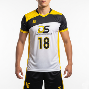 Vente en gros de haute qualité personnalisable unisexe adulte volley-ball maillot ensemble respirant durabilité spandex/polyester toutes saisons - Product Image 1