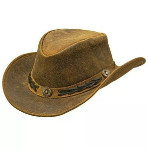Sombreros elegantes para montar a caballo Transpirable Diseño único Cuero real Carreras de caballos Prendas de abrigo Sombreros - Product Image 1