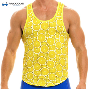Camiseta sin mangas de sublimación para hombre, de secado rápido y transpirable, de algodón/poliéster, para gimnasio, culturismo y musculación. - Product Image 4