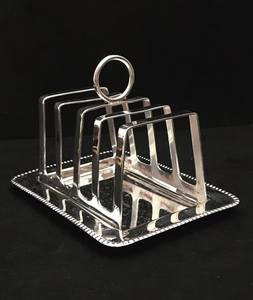 Vente chaude argent tranche toast support pour petit déjeuner morceaux de pain accessoires de cuisine maison stockage et organisation toast rack - Product Image 1