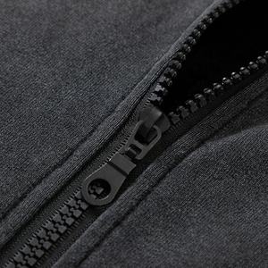 Sudadera con Capucha para Hombre, Estilo Urbano, Estampado Vintage, Felpa Desgastada, Chaqueta con Capucha y Cremallera, Chaquetas Góticas de Algodón - Product Image 5