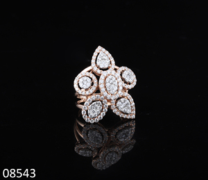 แหวนแต่งงานทรงกลมประดับเพชรเกล็ดหิมะสำหรับผู้หญิงแหวนทอง14K/18K สำหรับปาร์ตี้ได้รับการรับรองจาก IGI - Product Image 2