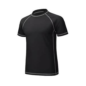 Dernier design Rash Guard à manches courtes Sublimation MMA Rashguard Chemises de compression respirantes Taille américaine Rash Guard pour hommes - Product Image 2