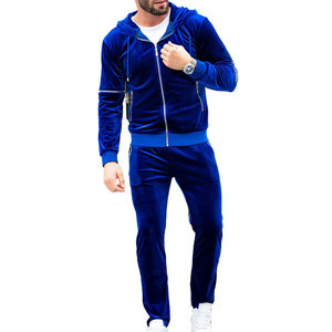 Survêtements en velours/velours côtelé de couleur bleu royal, entièrement personnalisés, design unique, confortables, tendance, tissu écologique - Product Image 2