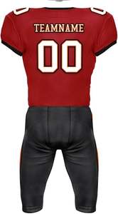 ชุดเสื้อเจอร์ซีย์และกางเกงพิมพ์ลายชุดฟุตบอลอเมริกันแบบสั่งทำผ้าแห้งเร็วสำหรับทุกวัยจัดส่งเร็ว - Product Image 4