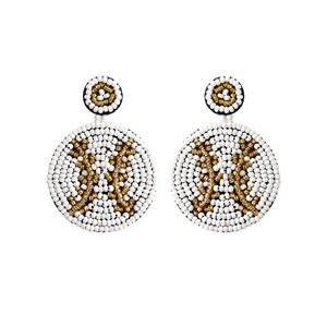 Pendientes de Perlas Hechos a Mano Creativos para Mujer, Diseño de Barra de Bar Moderno con Perlas de Acero Inoxidable y Diamantes para Regalo de Boda - Product Image 3