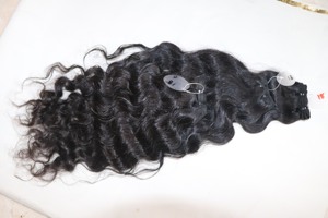 Vente en gros 30 pouces indien Remy corps modèle brut vierge cuticule aligné paquet ondulé style vague naturelle Extensions de cheveux humains - Product Image 2