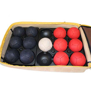 Juego de Boccia de 3 Piezas con Bolsa de Transporte, Cuero PU/PVC Resistente, Diseño Portátil Ligero de Alta Calidad - Product Image 6