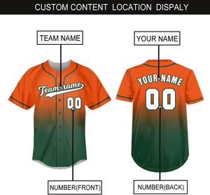 Maillot de baseball vintage personnalisé unisexe, vêtements de sport respirants à boutons élégants, haut de baseball tendance, vente en gros à la mode - Product Image 5