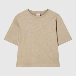 เสื้อครอปผ้าฝ้ายแขนสั้นสำหรับผู้หญิงที่มีการพิมพ์สกรีนตามสั่งเหมาะสำหรับแฟชั่นฤดูร้อนและการใช้งานประจำวัน - Product Image 3