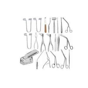 ชุดเครื่องมือผ่าตัดหู คอ จมูก แบบใช้มือ ทำจากสแตนเลส - ชุดผ่าตัดครบชุด - Product Image 4
