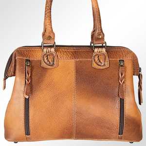 Sac fourre-tout Western usiné en cuir de fourrure de vache sac à bandoulière Western de qualité de marque au prix de gros - Product Image 3