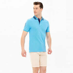 Ropa deportiva de secado rápido de alta calidad para hombre, 100% algodón para Polo de golf, camisetas de punto con estampado de logotipo personalizado, venta al por mayor - Product Image 2