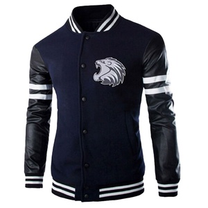 Veste de sport en laine de haute qualité pour hommes avec logo personnalisé vêtements d'extérieur d'hiver décontractés à la mode de style collège et école universitaire de baseball - Product Image 1