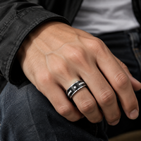 Bagues de couple modernes et minimalistes JLM en zircon électroplaqué pour hommes et femmes, cadeau de mariage, de fiançailles, bijoux de fête
