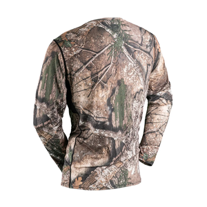 เสื้อนักล่าแขนสั้นพร้อมเสื้อยืดผ้าฝ้ายเนื้อนุ่มลายกะโหลกกวางสำหรับสวมใส่กลางแจ้งแบบลำลอง - Product Image 3