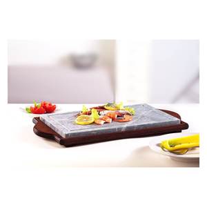 Plato para Jabón Bisetti 99014 (40x25cm) con Base de Madera Wenge 30x52cm, Plancha y Parrilla - Product Image 2