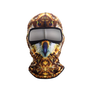 Masque de ski en tricot noir à un trou personnalisé, 100% polyester, style image, masque de ski, sublimation, course, livraison DDP - Product Image 3