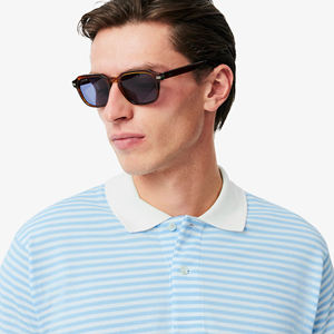 Nouveau design rayé hommes polos 100% coton Style confortable à manches courtes T-shirt polo de haute qualité Logo personnalisé - Product Image 2