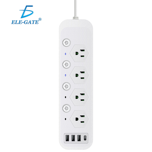 Multipresa Intelligente Universale con 4 Prese, 3 USB e 1 Porta Type-C per Ricarica Rapida e Sicura, Cavo di Prolunga da 5m - Product Image 1