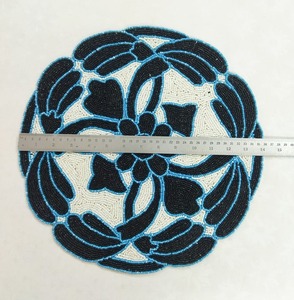 Classic European Luxury Eco-Friendly <b>Placemats</b> with Mother of Pearl Shell and Embroidery Wedding <b>Table</b> Mats - Product Image 5